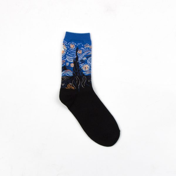 The Starry Night art socks - Kaite socks