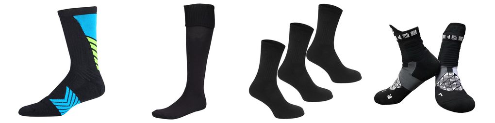 black sports socks mens