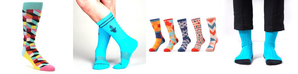 bright mens socks