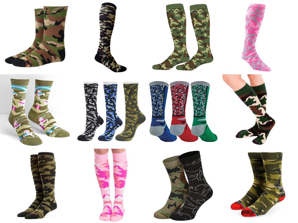 camo socks