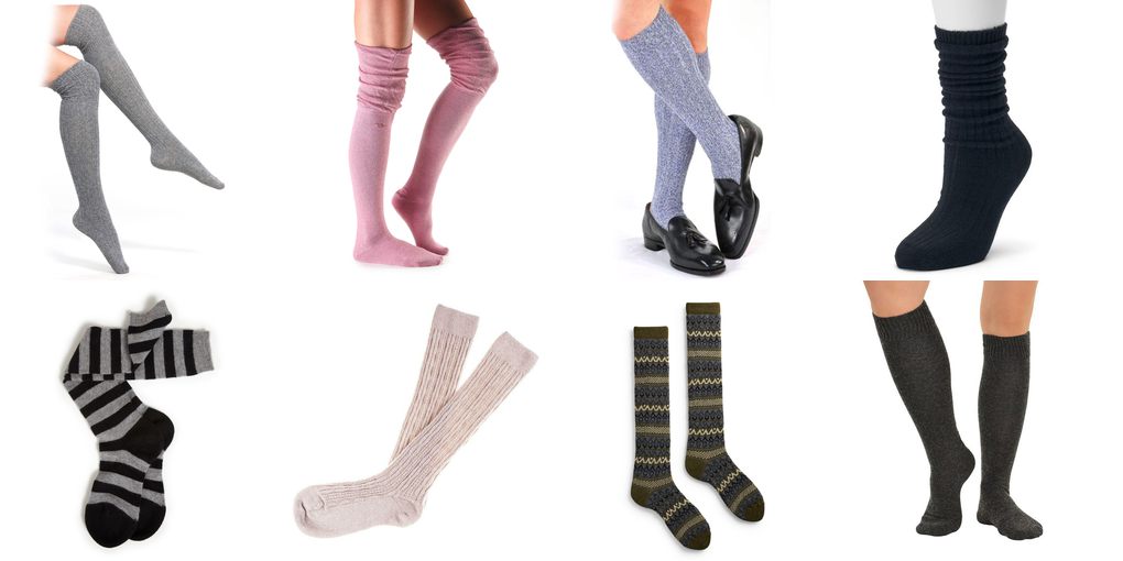 cashmere knee socks