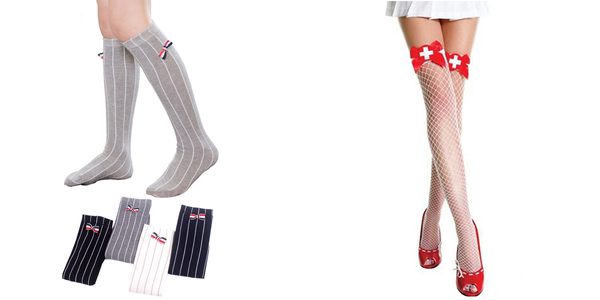 cheap white knee high socks