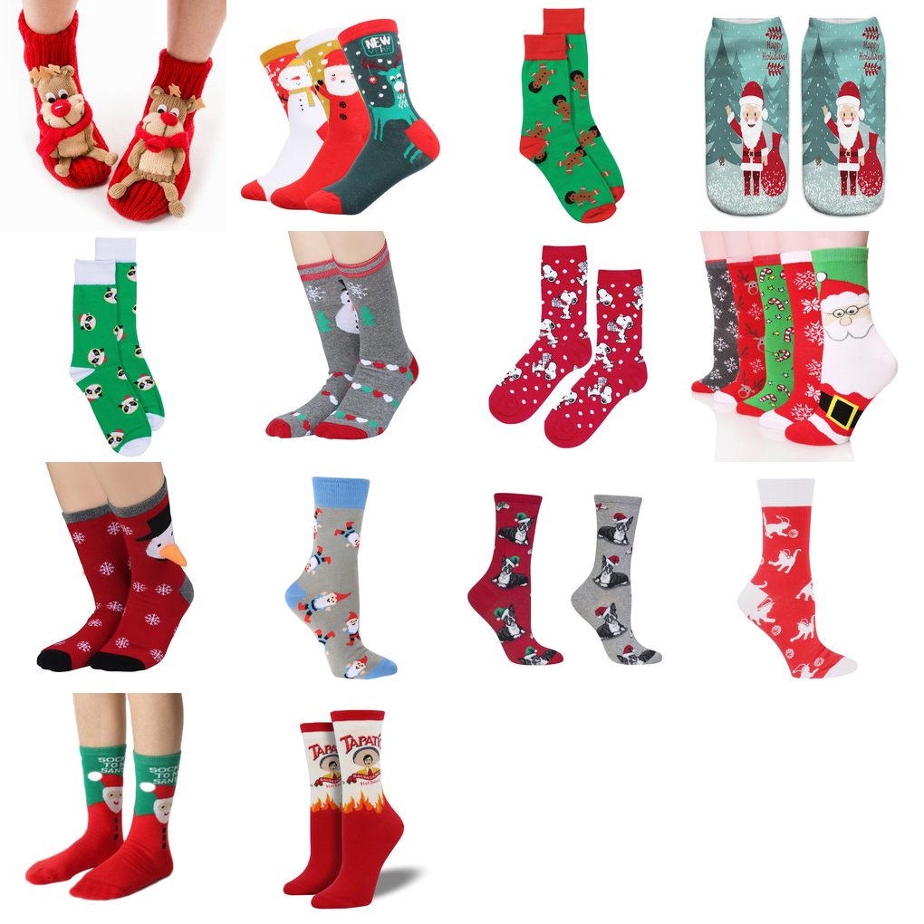 christmas socks women