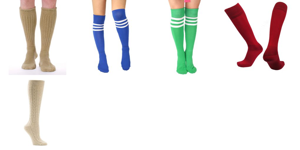 color knee sock man