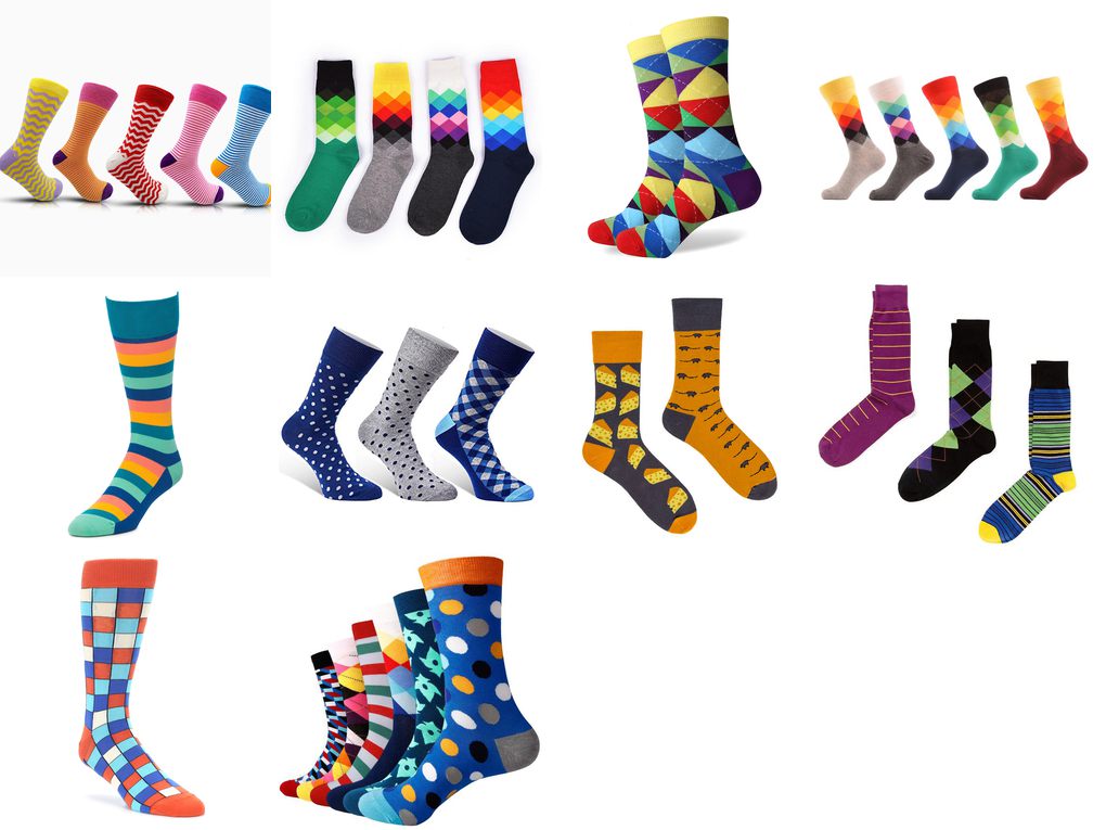 colorful men socks