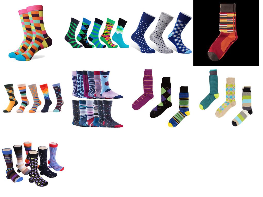 colorful mens socks