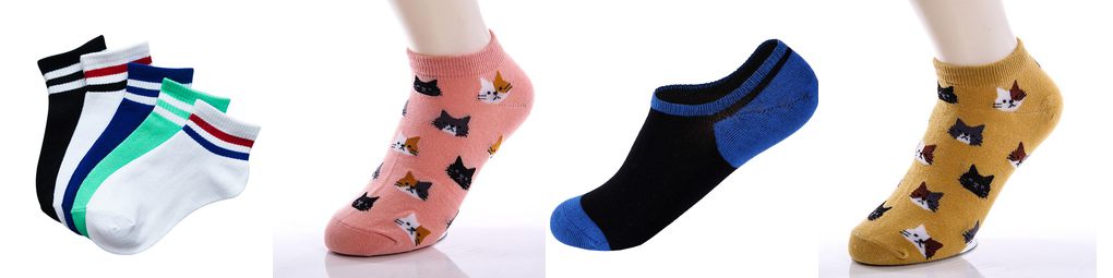 cotton shallow mouth sock summer