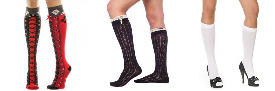 decorative knee high socks