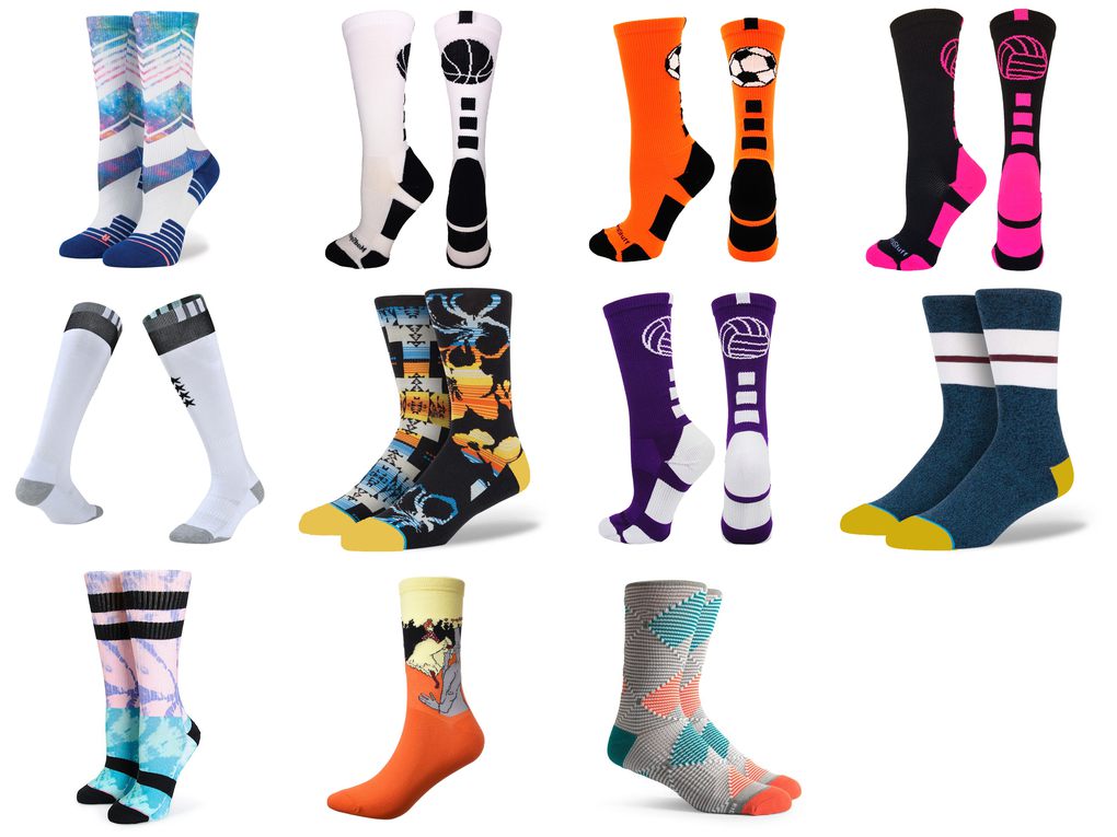 fun athletic socks