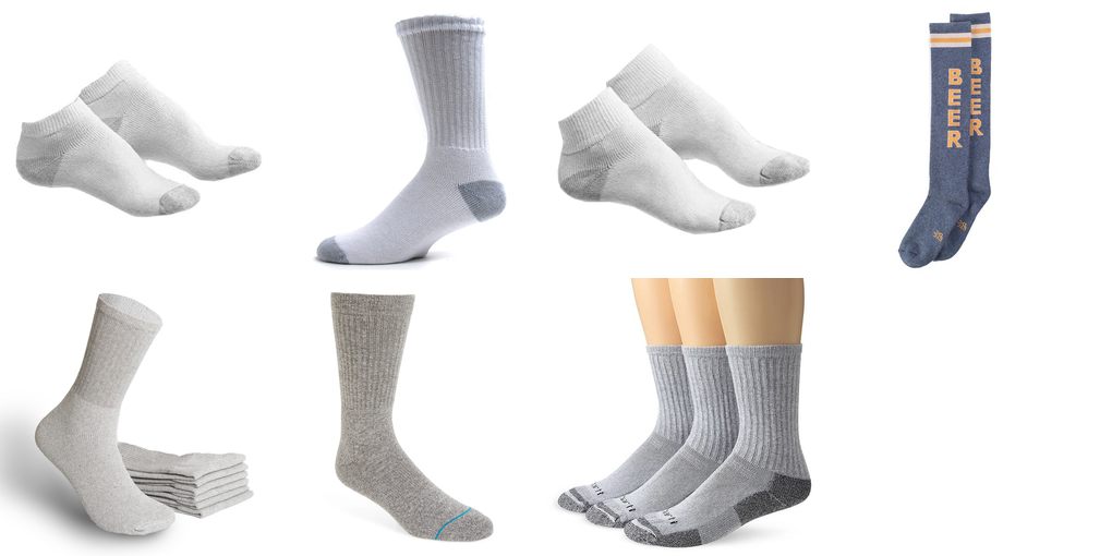 gray athletic socks