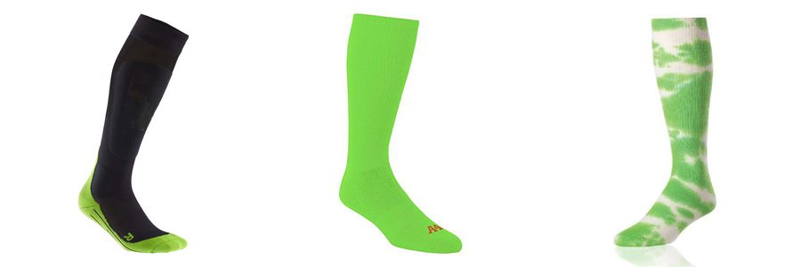 green softball socks