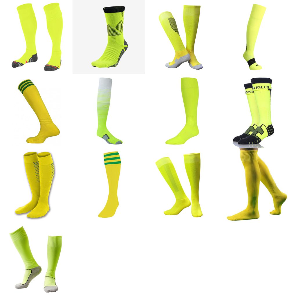 green yellow football socks