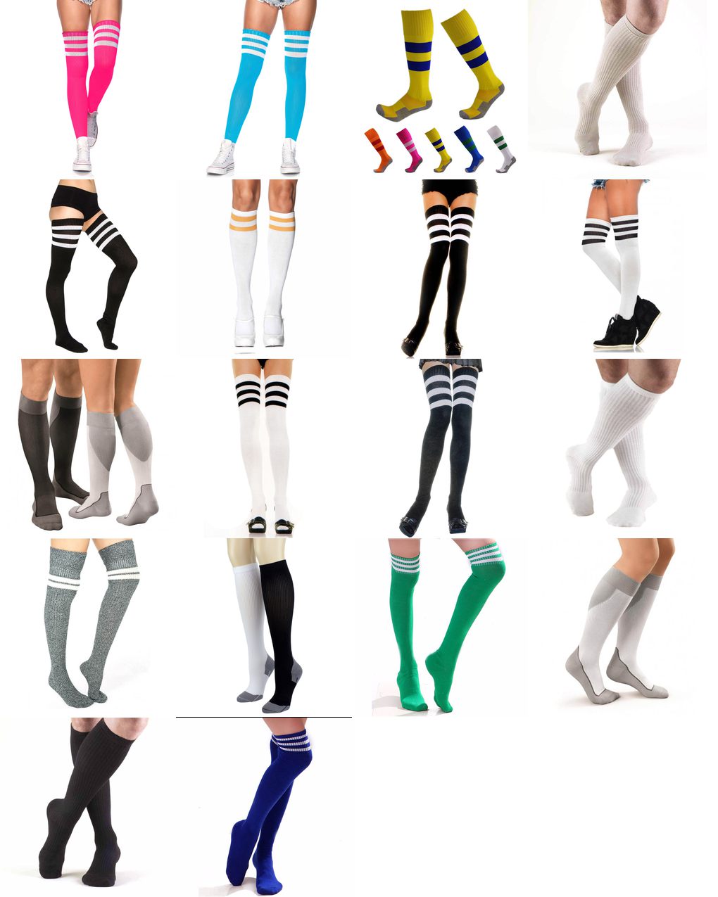 high athletic socks