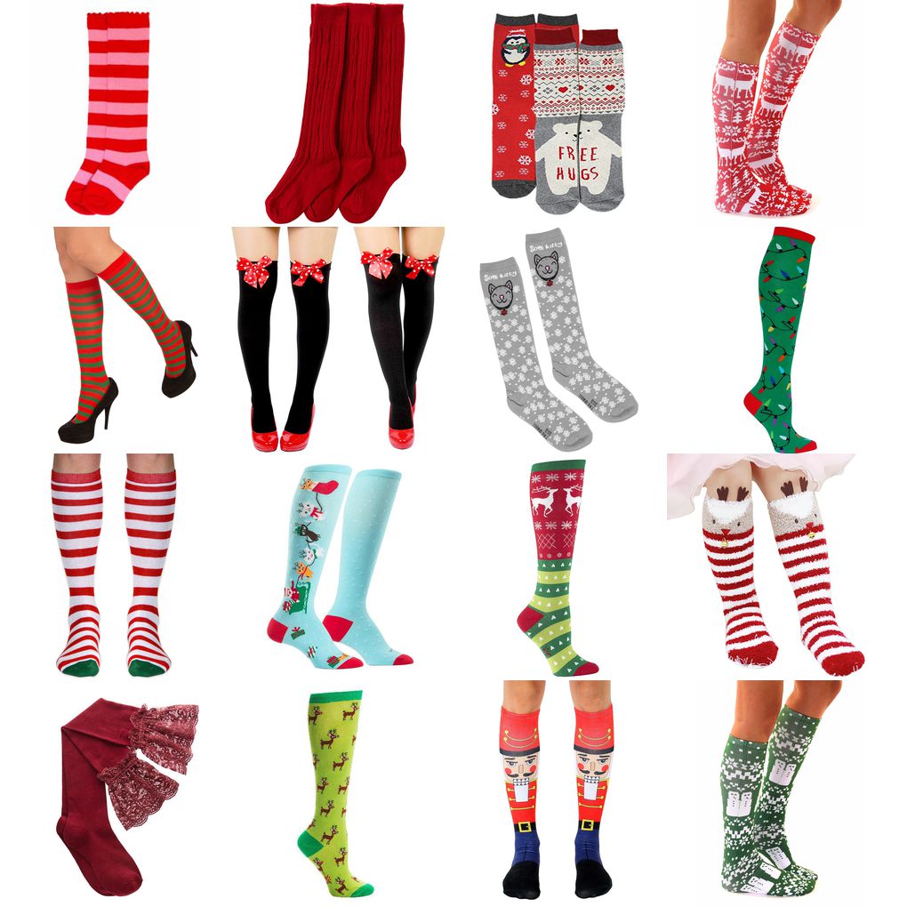 knee high christmas socks