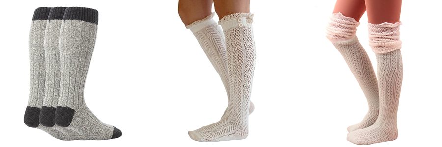 knee high knit boot socks