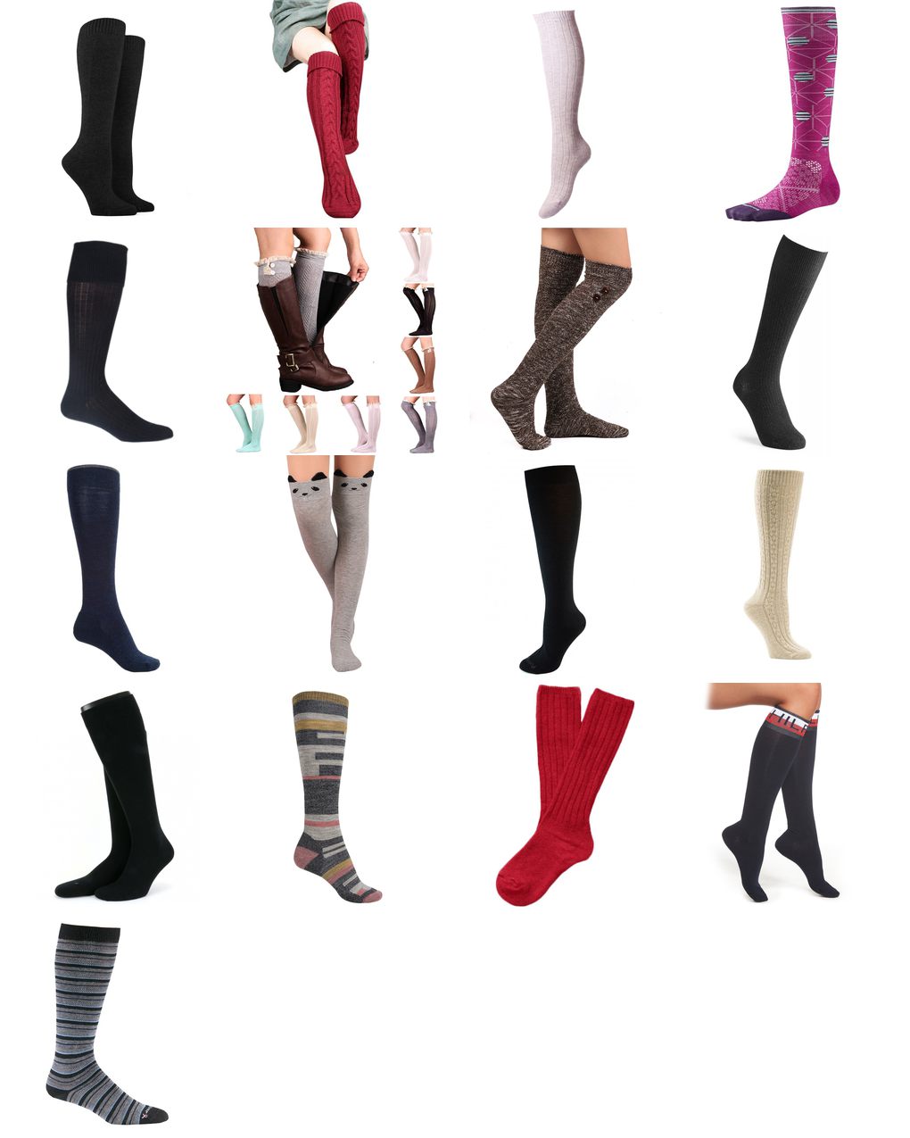 knee high wool socks womens