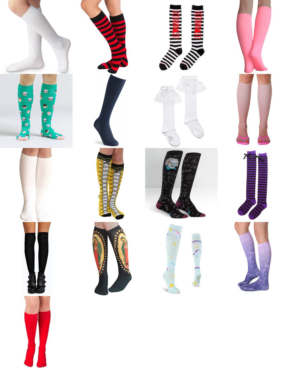 kneehigh socks