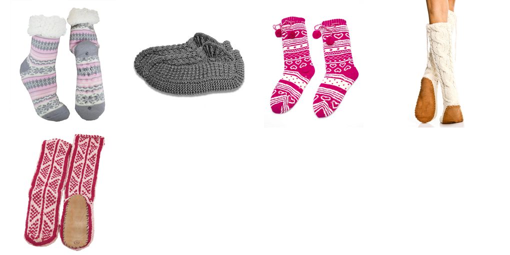 knitted slipper sock