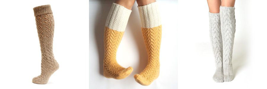 knitting pattern knee high socks