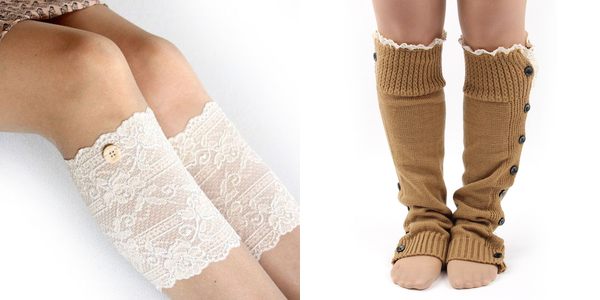 lace boot socks