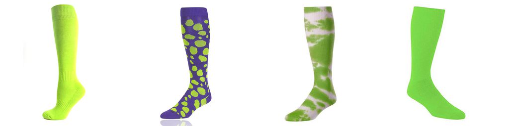 lime green baseball socks