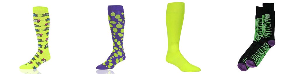 lime green softball socks