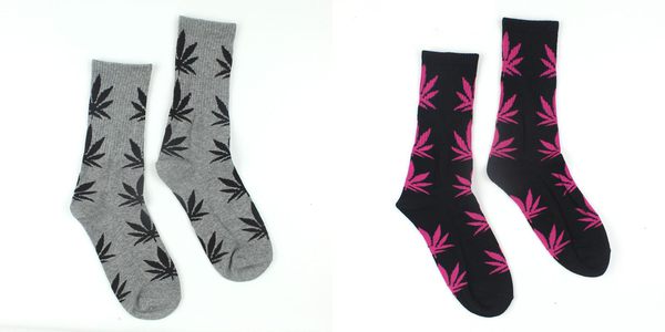 maple leaves socks