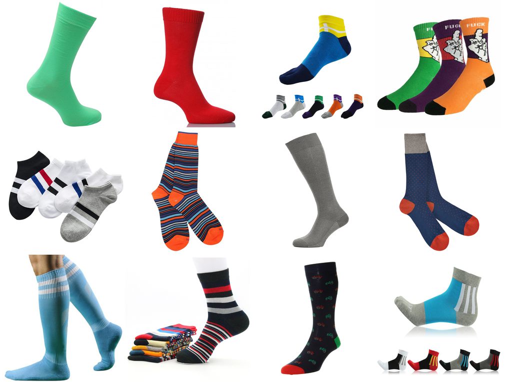 men's coloured socks cotton