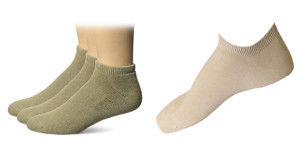 men's tan ankle socks