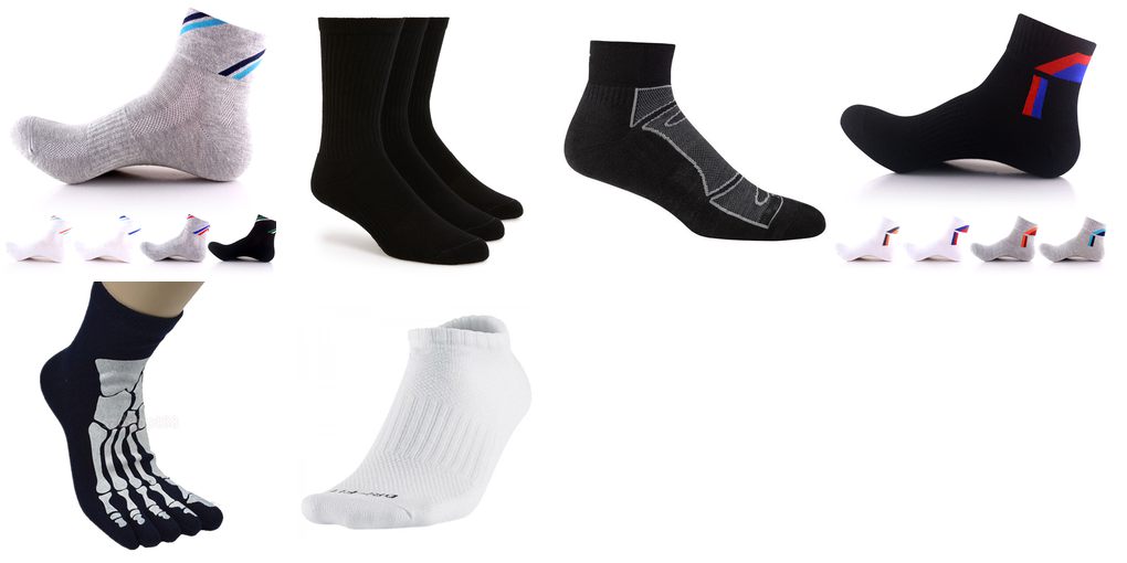 mens black athletic socks