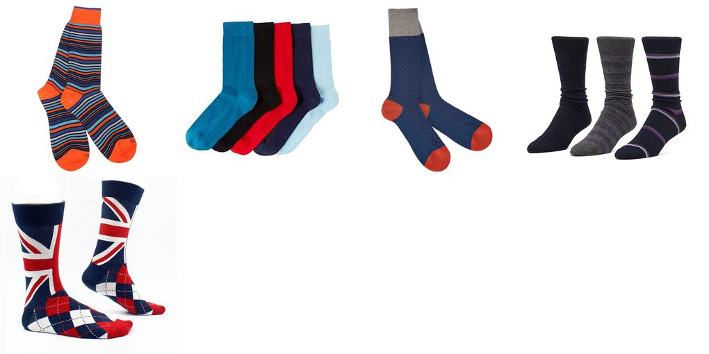 mens coloured socks