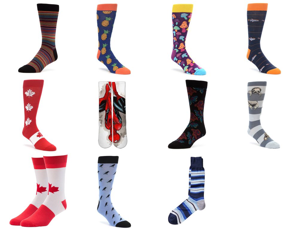 mens dress socks canada