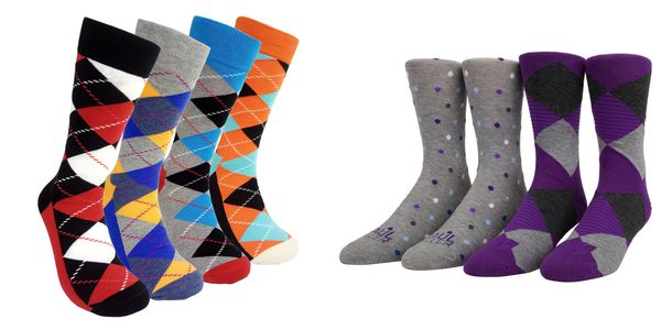 mens dress socks colorful