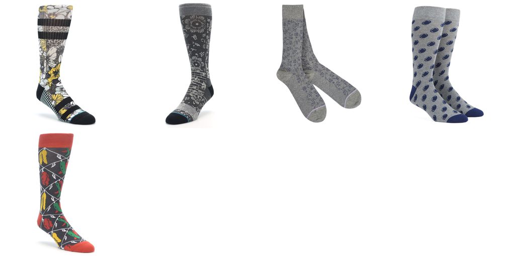 mens floral socks