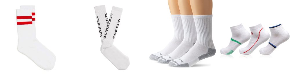 mens white cotton socks