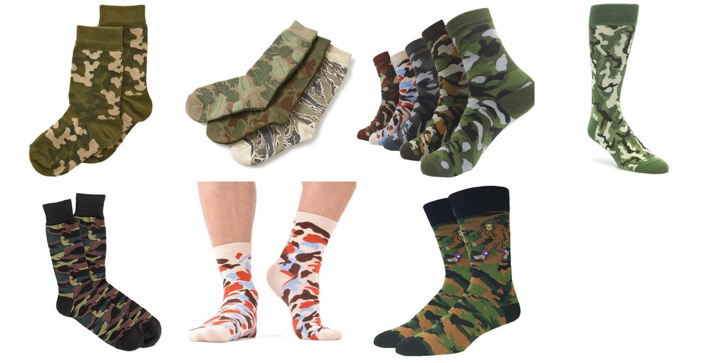 military camouflage socks