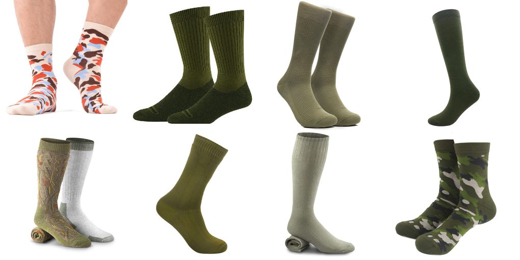 military green socks