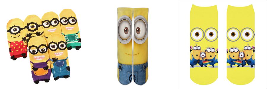 minion socks for adults