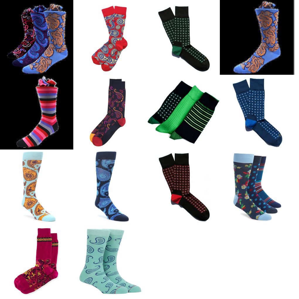 paisley socks mens