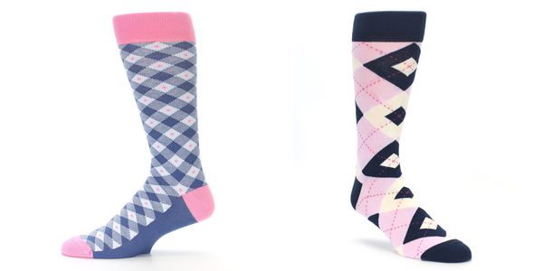 pink mens dress socks