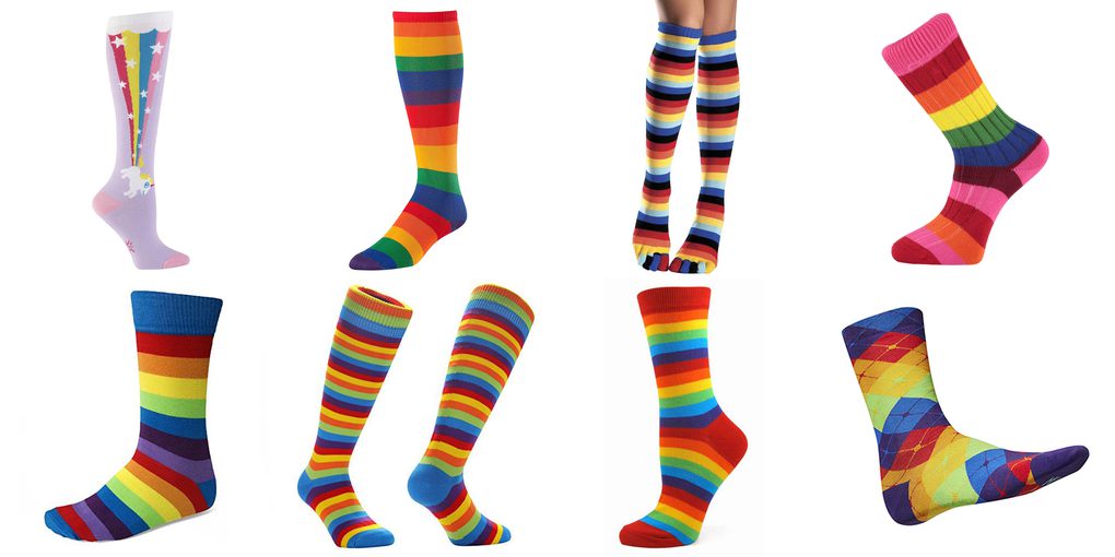 rainbow socks