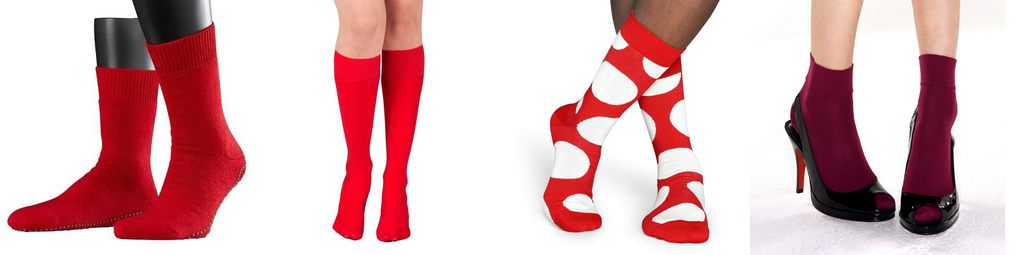 red socks for women