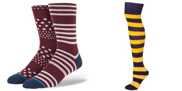 screen printed dress socks