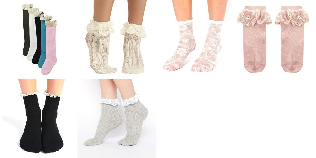 socks with lace