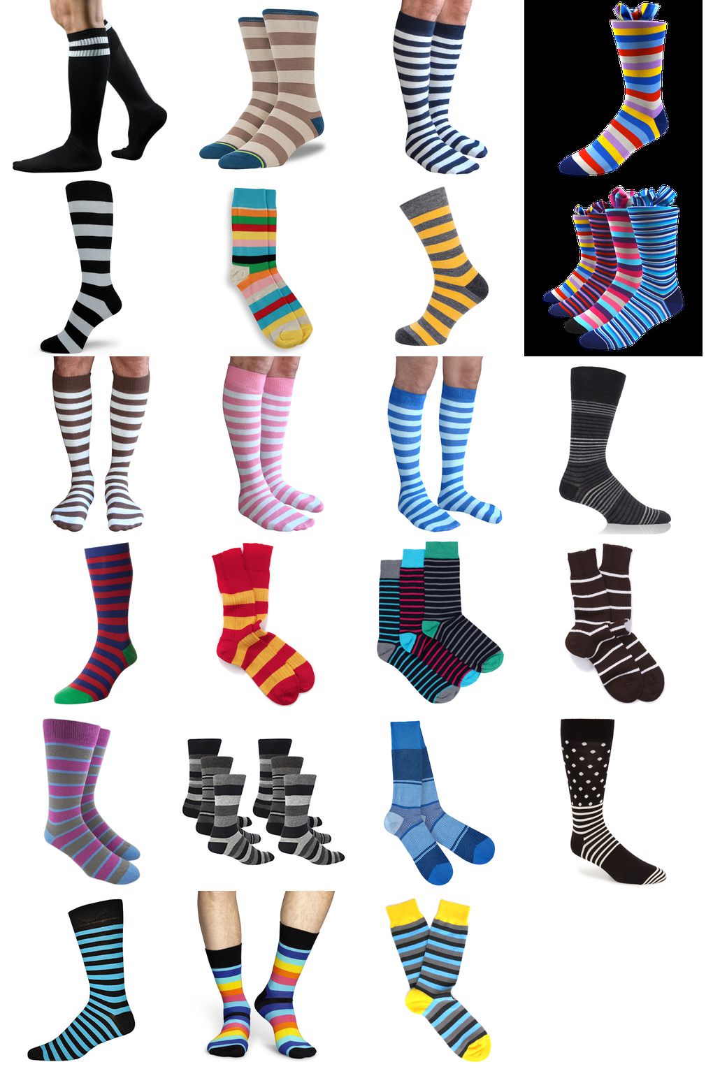 striped socks mens