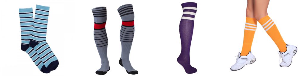 striped sports socks