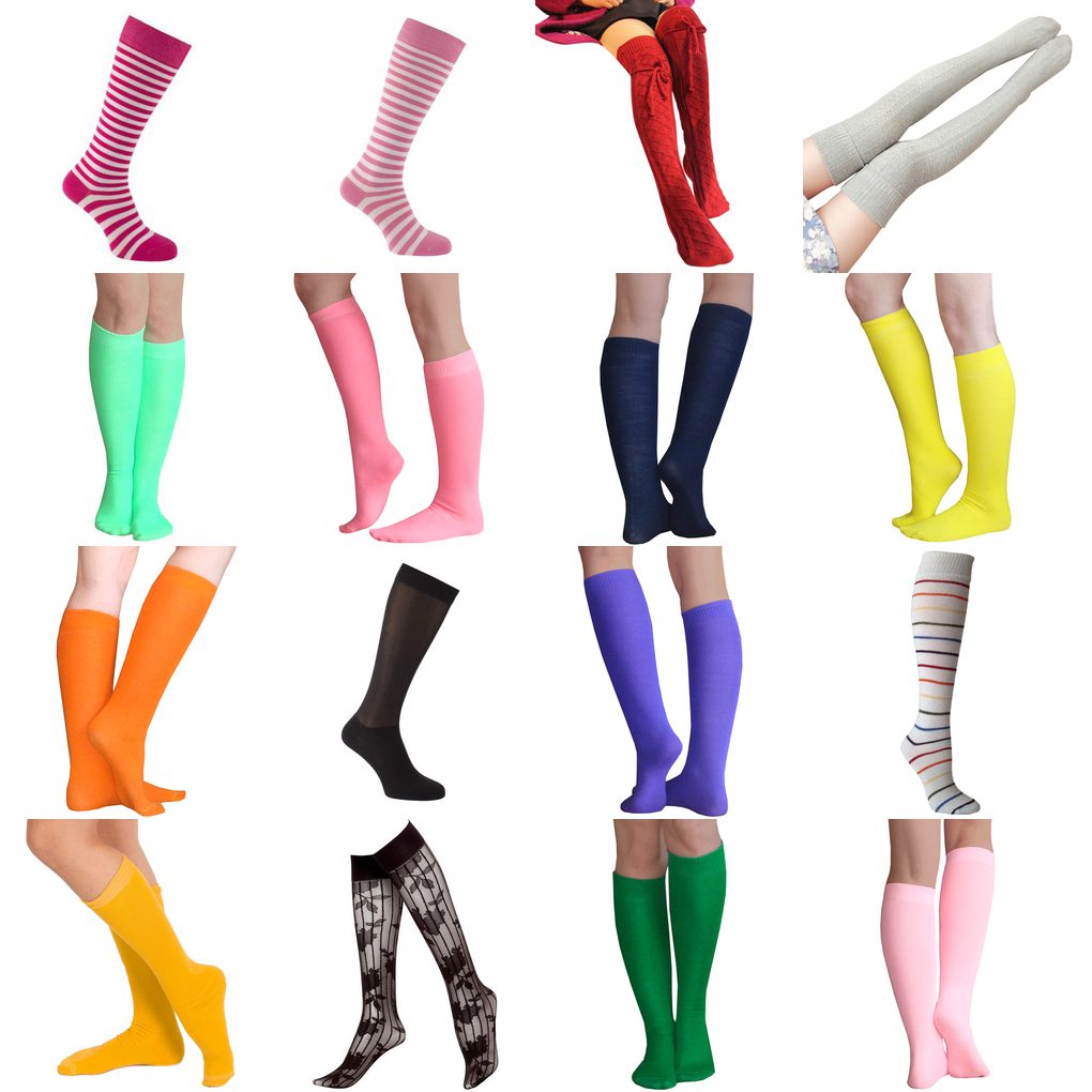 thin knee-high socks