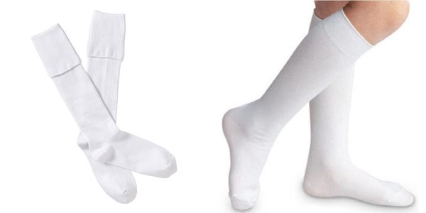 white school boy socks